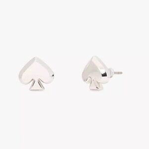 NWT Kate Spade Everyday Spade Metal Studs, Silver
